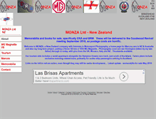 Tablet Screenshot of monza.org.nz